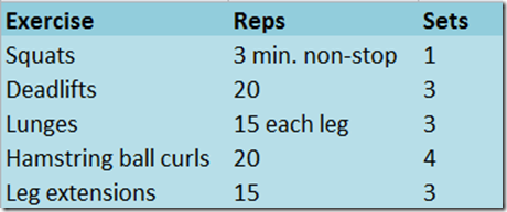 leg workout