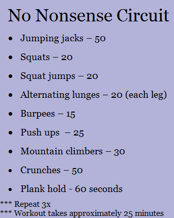 workout routines