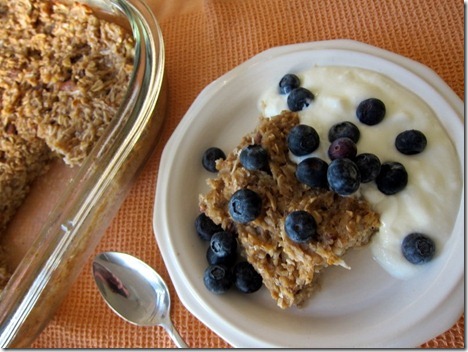 banana pecan coconut baked oatmeal