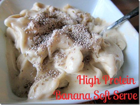 high protein banana soft serve