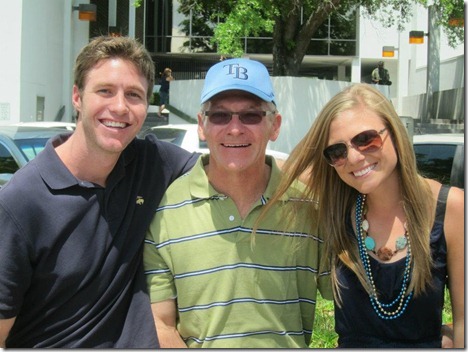 ryan daddy julie rays game