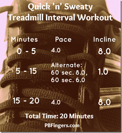 Quick 'n' Sweaty Treadmill Interval Workout