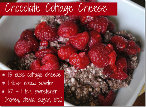 chocolate cottage cheese