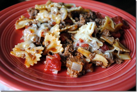 healthy taco pasta