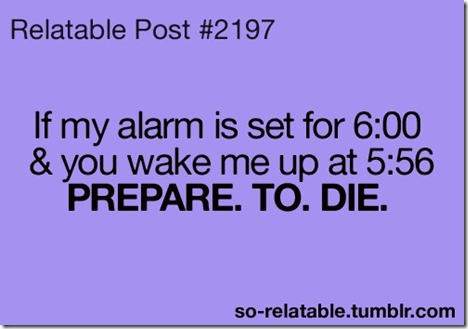 horrible alarm