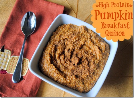 Pumpkin Breakfast Quinoa