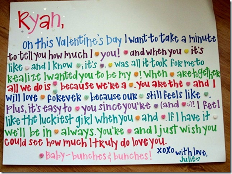 Candy Hearts Poster for Valentine's Day