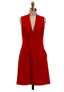 flirty red dress