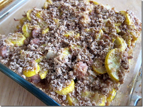 Squash and Chicken Sausage Casserole