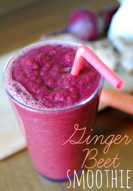 Ginger Beet Smoothie Peanut Butter Fingers
