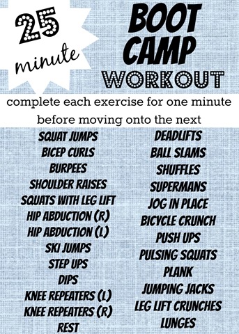 boot camp exercise ideas pdf