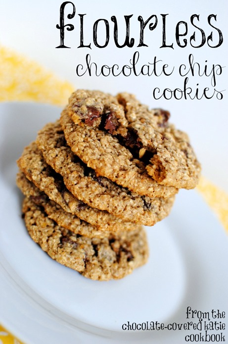 Flourless Chocolate Chip Cookies