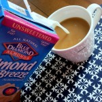 almond milk and coffee almond milk and coffee