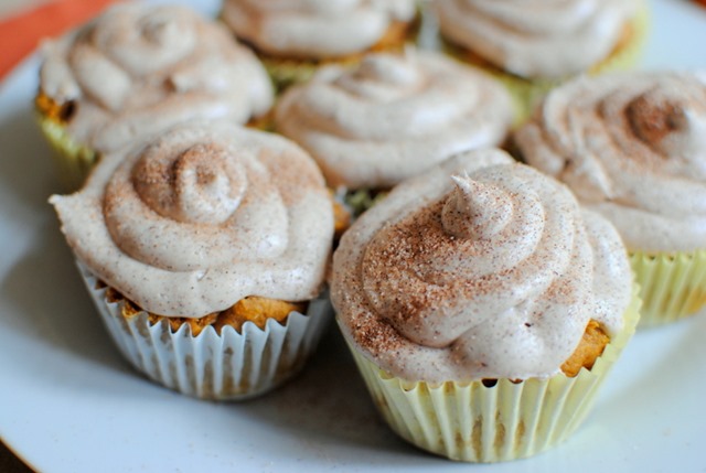 Pumpkin Spice Cake Mix Cupcakes (Only two ingredients!)
