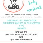 Total Body Workout that targets the ARMS, LEGS and ABS with bursts of CARDIO Total Body Workout that targets the ARMS, LEGS and ABS with bursts of CARDIO