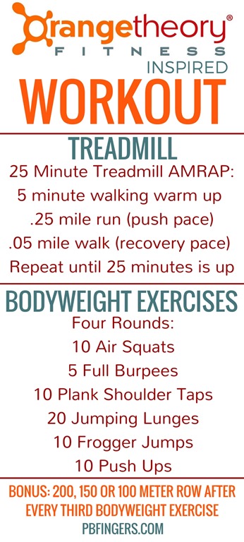 Orangetheory Fitness Inspired At Home Workout Peanut Butter Fingers Bloglovin