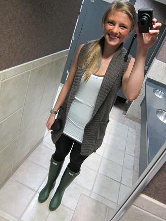 army green rain boots