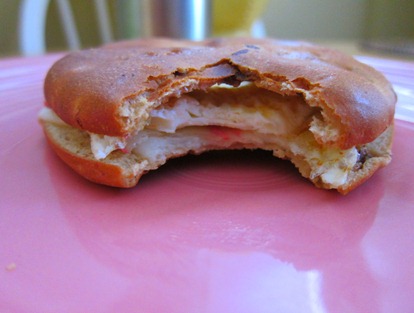 veggie bacon bagelwich 014