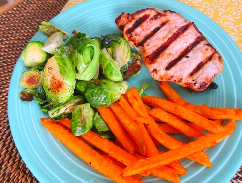bbq pork brussels sprouts 029