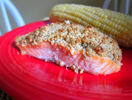 cashew crusted salmon