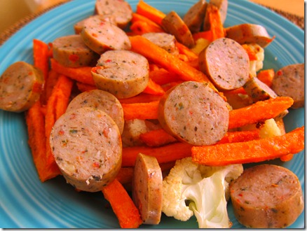chicken sausage and sweet potato bowl 011