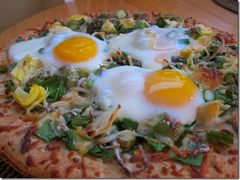 egg topped pizza 009