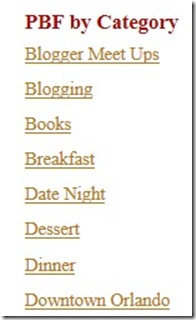 blog categories