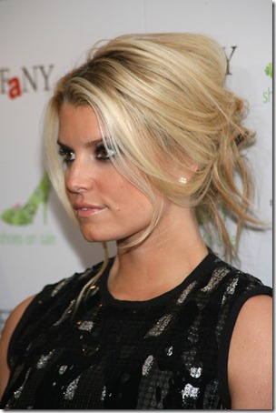 jessica simpson updo