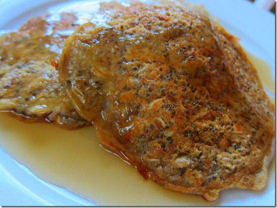 oatmeal whole wheat pancakes 006