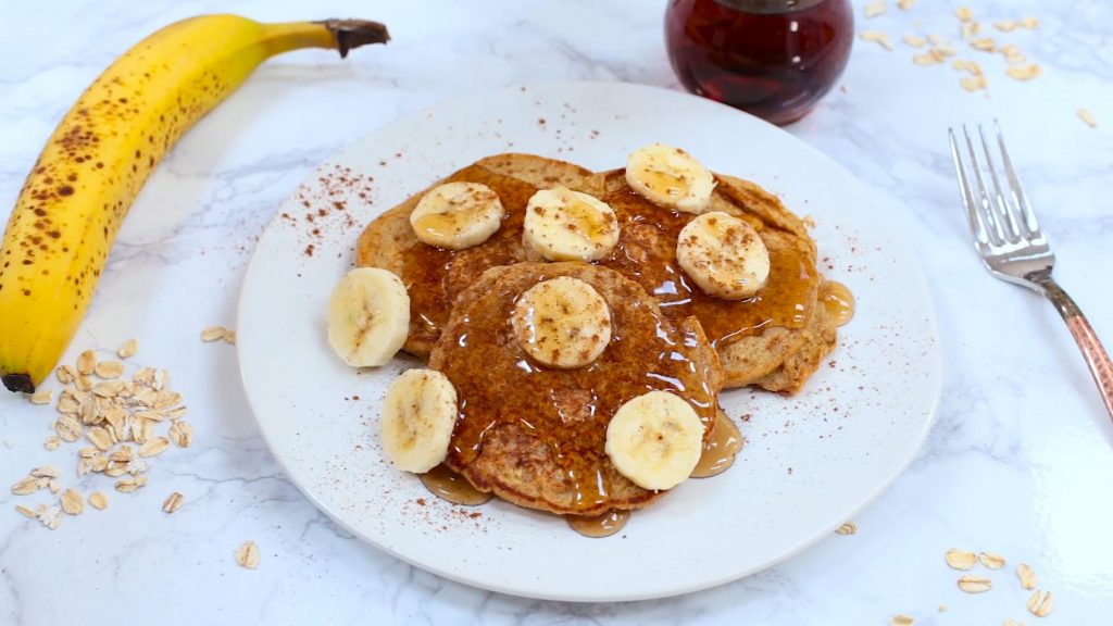 Banana Bread Protein Pancakes