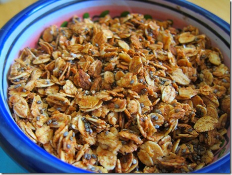 cinnamon chia seed granola