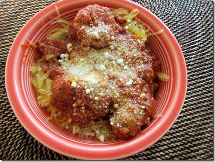 spaghetti squash with marinara sauce 001