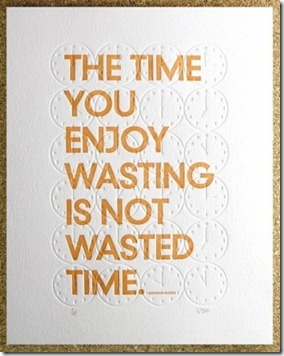 wasting time