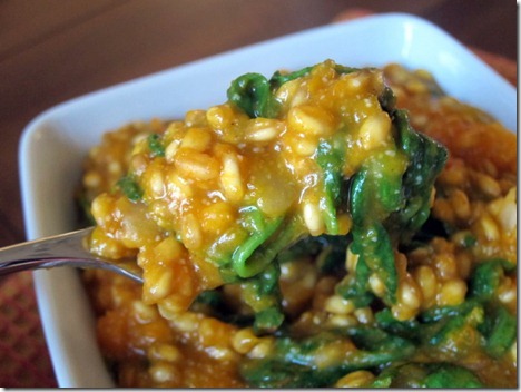 butternut squash wheat berry risotto 011