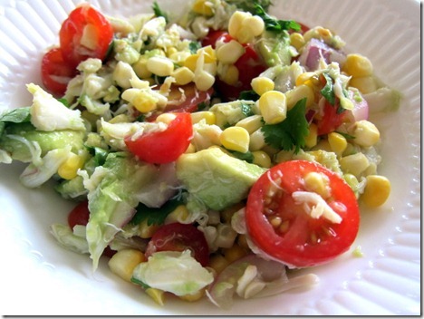 crab avocado tomato salad