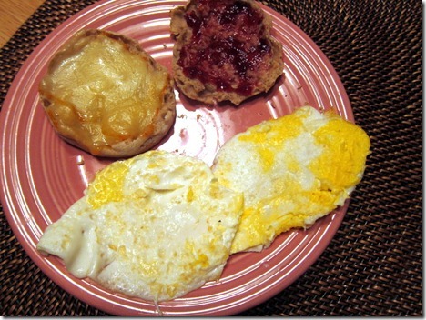 eggs jelly cheese