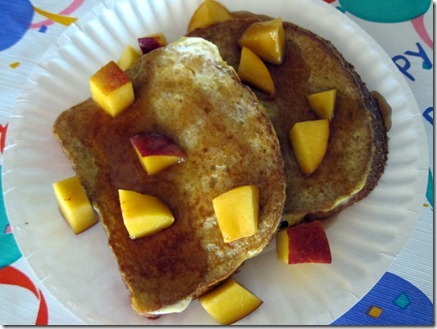 french toast with nectarines 001