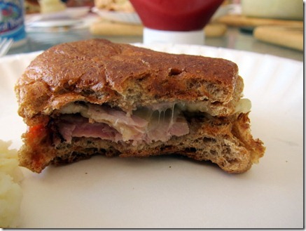 french toast with nectarines 004