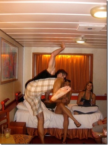 kicking ceiling