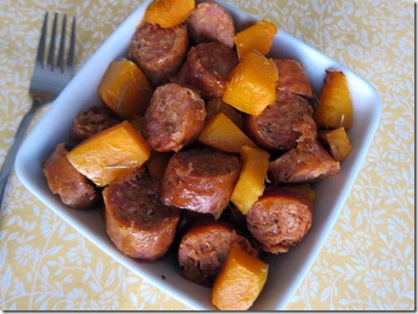 butternut squash and sausage 003