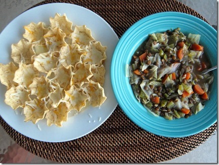 cabbage lentil soup 017