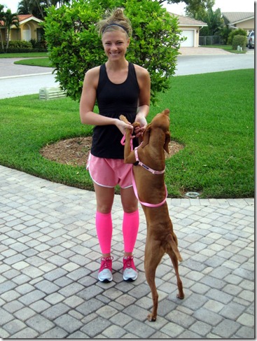 compression sleeves pink 002