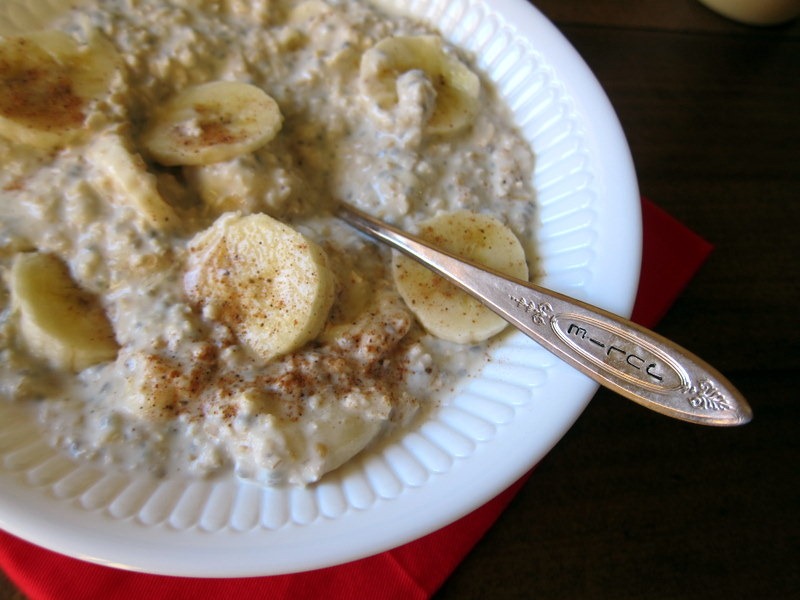Eggnog Overnight Oats Peanut Butter Fingers