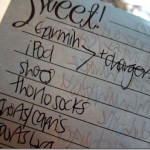 packing list packing list