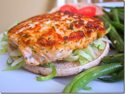 salmon burger