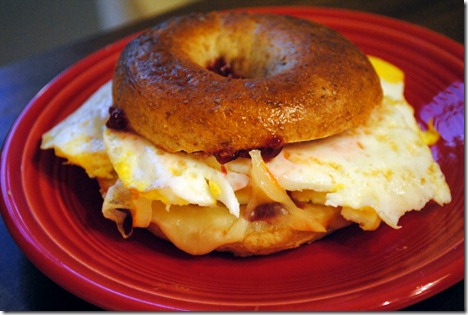 egg bagelwich