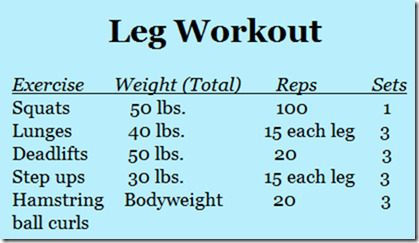 leg workout