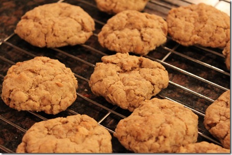 toffee oatmeal cookies
