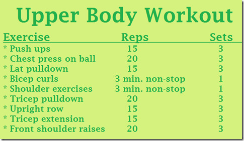 upperbody workout