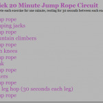 Jump rope circuit